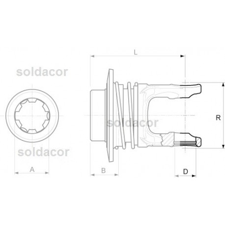 Horquilla externa pull collar mod. 1